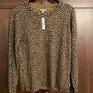 J. Crew Leopard Cashmere Sweater